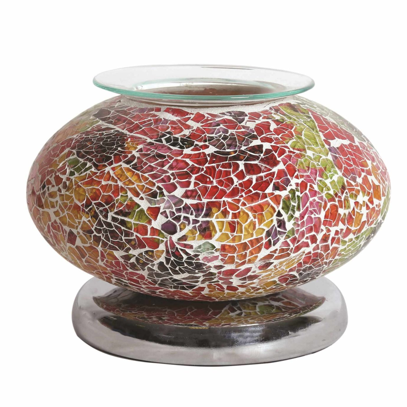 Red Mosaic Wide Electric Wax Burner
